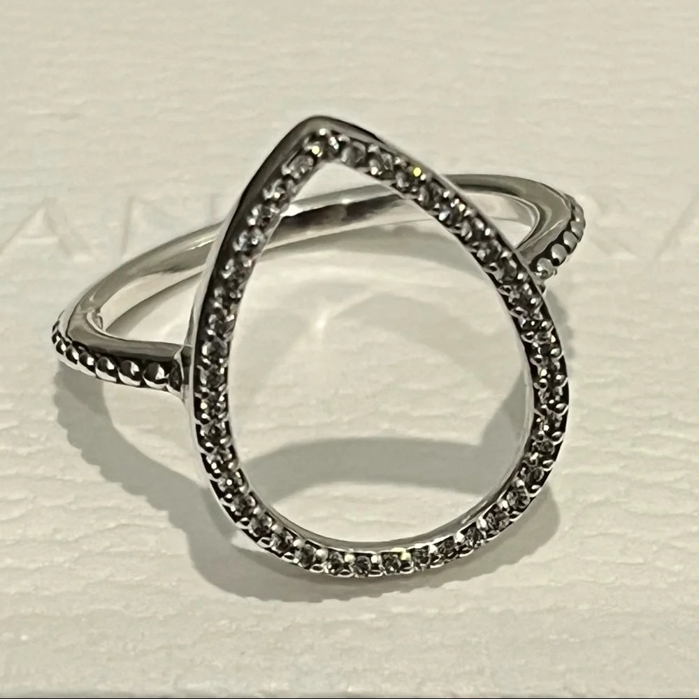 Pandora Teardrop Silhouette Ring Size 48=US 4.5 - Picture 2 of 5